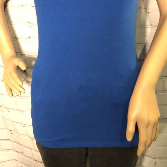 Old Navy Long Tank Top Bright Blue Medium - Picture 3 of 8
